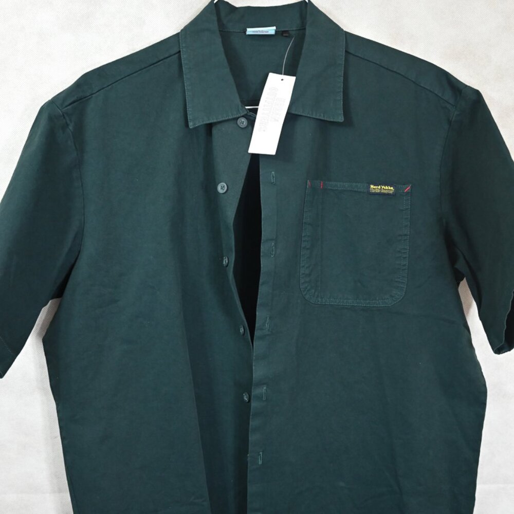 NWT Hard Yakka Green Heavy Cotton Short Sleeve Shirt Urban Outfitters $110 M